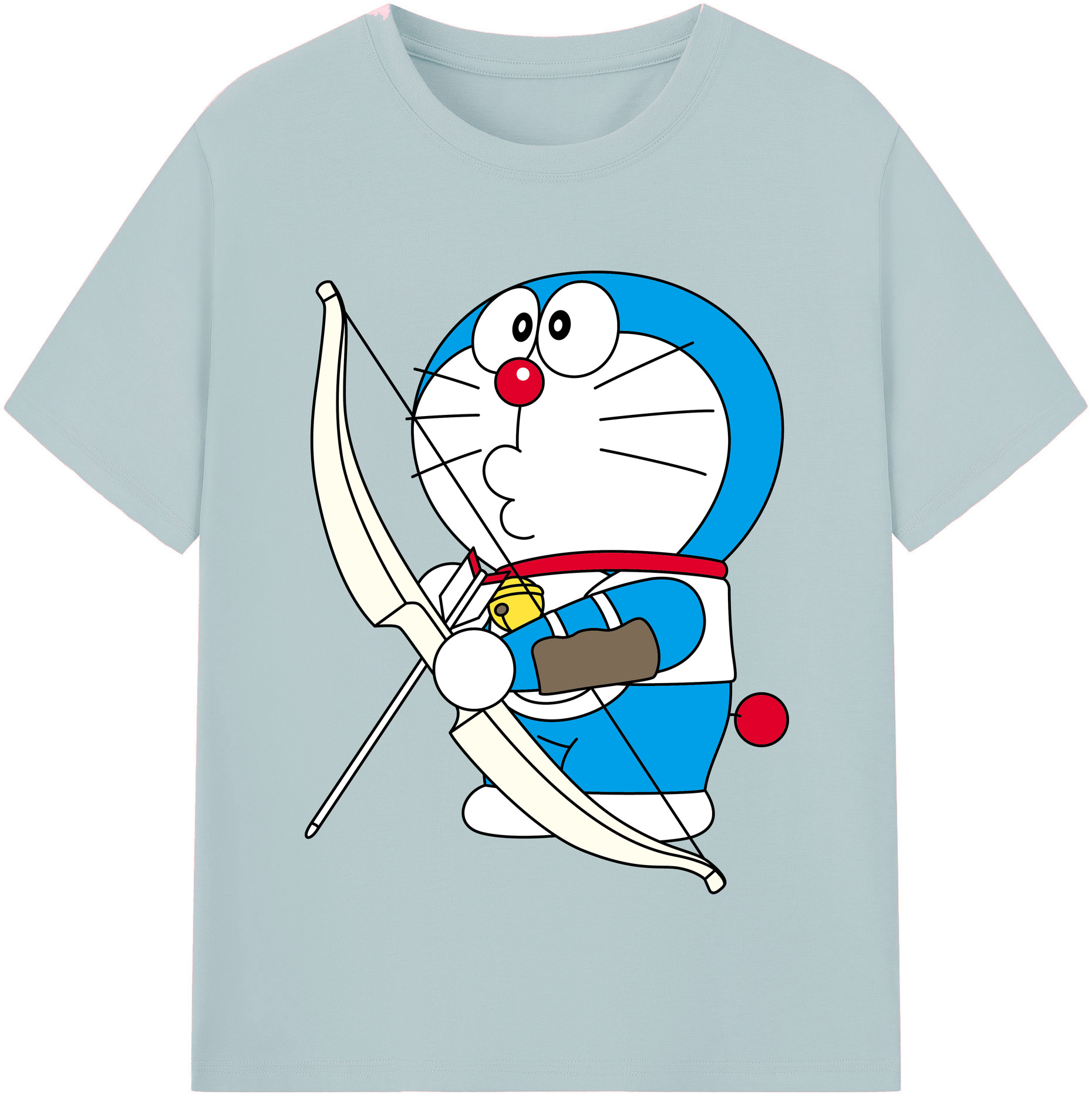 （画像用） ドラえもん Doraemon 綿100％半袖Tシャツ（フロントプリント）